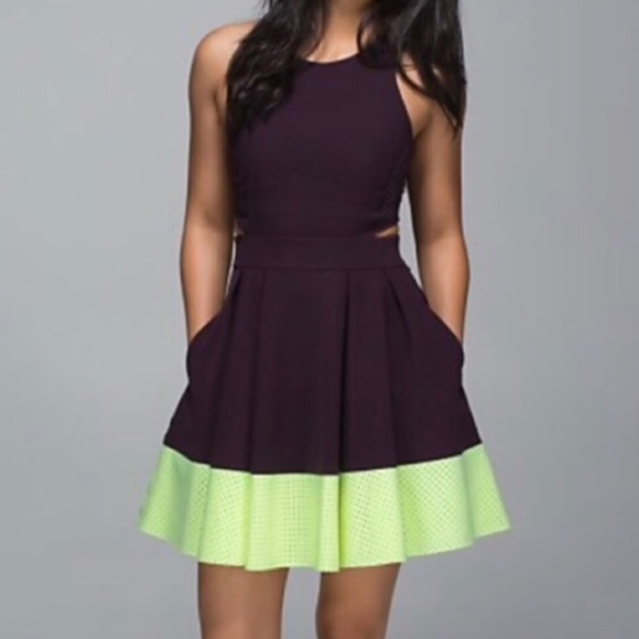 lululemon athletica Dresses & Skirts - Lululemon Athletica Away Dress Black Cherry